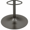 SQUAR-Tabouret de bar en cuir synthétique Anthracite-gris bronze (x2)