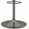 HENRIK-Tabouret de bar en cuir synthétique Camel-gris bronze (x2)