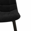 STELLIA-Chaise en Velours et métal Noir (x4)