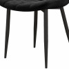 SACHA-Chaise en Velours et métal noir (x2)